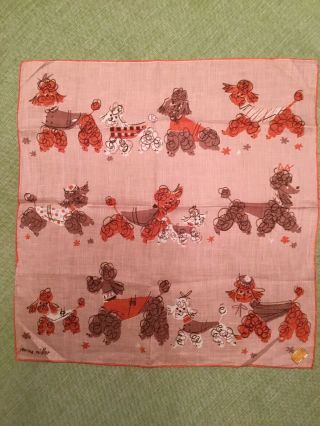 Adorable Jeanne Miller Hanky - Oodles Of Poodles