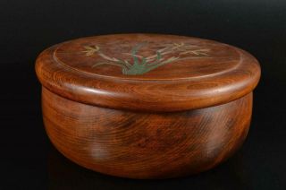 S6312:japanese Wooden Lacquer Ware Wooodenbox Torikomibon W/box Calligraphy Tool