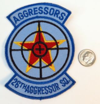 Vintage Usaf Us Air Force 26th Aggressor Squadron Patch