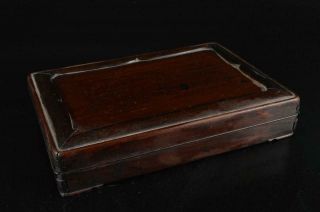S6308: Japanese Wooden Inkstone Case Box Suzuribako Calligraphy Tool.