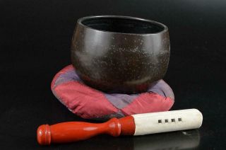S6062: Japanese Copper Buddhist Bell Orin,  Buddhist Altar Fittings