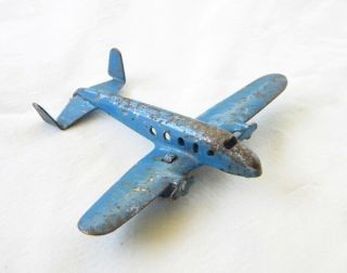 MARX 1930s BLUE PRESSED STEEL PLANE O SCALE FLATCAR LOAD 2