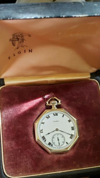 14k Solid Gold Elgin Pocket Watch