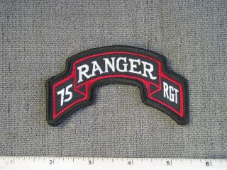 1985 Tioh Sample,  U.  S.  Army Issue,  75th Ranger Regiment Scroll,  By Best Emblem