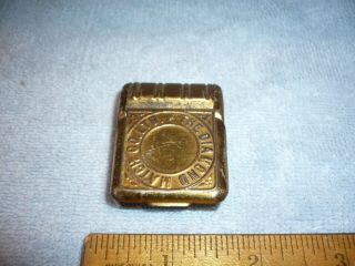 Antique Embossed Tin Plated The Diamond Match Co Pocket Match Safe