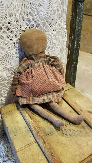 OOAK Primitive Artist Cloth Rag Doll by AMI JONES of FOLK ART & PRIMITIVES 2