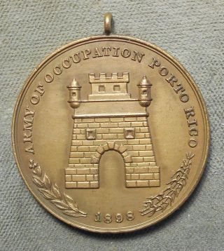 Porto Rico Army Of Occupation 1898 United States Army For Service Eagle Edge 78