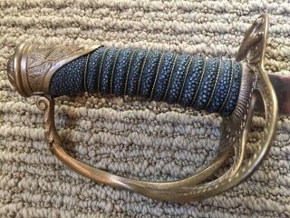 Model 1872 Presentation Cavalry Officer ' s Sword Spanish American War 2