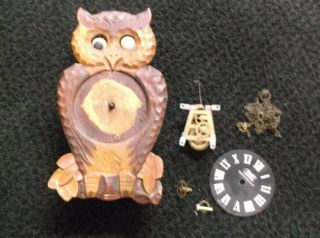 Owl Clock Moving Eye Clock,  Owl Clock,  Parts Only,