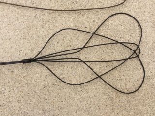 2 Vtg Antique Primitive Twisted Wire Rug Beater Wood Handle Wall Decor Large 31” 4