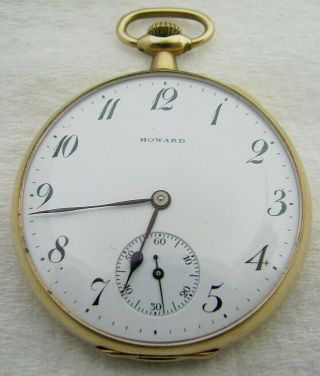 Antique 12s E Howard 17 Jewel Gold Filled Pocket Watch