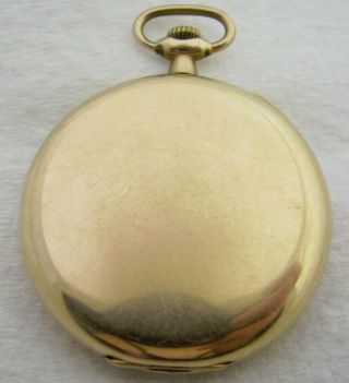 ANTIQUE 12S E HOWARD 17 JEWEL GOLD FILLED POCKET WATCH 2