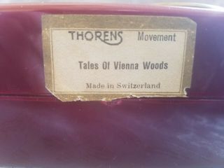 Vintage Bakelite Wind up Alarm Clock STYLE KING Thorens Plays Tales Vienna Woods 5