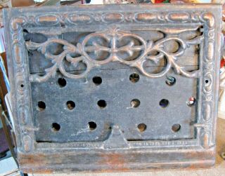 Antique Art Nouveau Cast Iron Heating Vent Wall Heating Grate Architectural