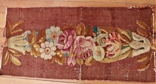 Antique French Hand Woven Tapestry Fragment Aubusson