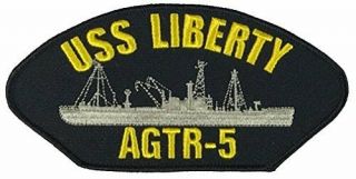 Uss Liberty Agtr - 5 Patch Us Navy Ship 6 Six Day War Sinai Peninsula Attack