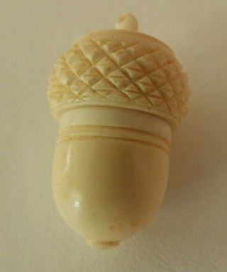 Vintage White Ivory Colored Thimble Holder Sewing