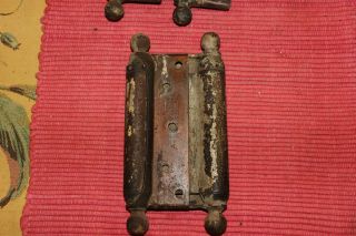 Antique Bommers Door Hinges - Pair - 1800 ' S Patent Dates - Heavy Duty Door Hinges 2