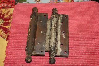 Antique Bommers Door Hinges - Pair - 1800 ' S Patent Dates - Heavy Duty Door Hinges 3