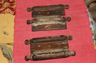 Antique Bommers Door Hinges - Pair - 1800 ' S Patent Dates - Heavy Duty Door Hinges 5