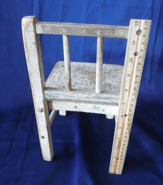 Vintage Farmhouse Wood Doll Teddy CHAIR Display Prop Primitive Country Decor 4