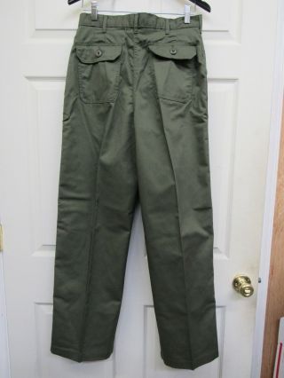 Post Vietnam Era Og - 507 Utility Fatigue Pants Trousers Womans 18r Nos 1988 Date