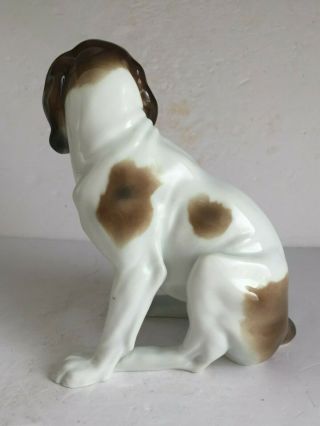 Vintage KARL ENS Porzellan Volkstedt German Porcelain Hound POINTER Dog Figurine 5