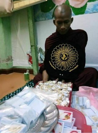Salika Bird Nat Bo Bo Gyi Thep Thanchai Takrut Myanmar Fulfill God Amulet Charm 4
