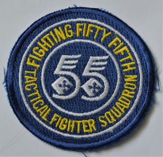 Usaf Patch - 55th Tactical Fighter Squadron - Raf Upper Heyford,  England - 3 "