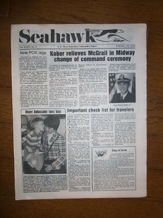 Fa Yokosuka Newspaper Seahawk Feb.  10,  1984