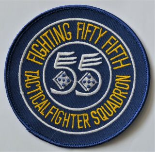 Usaf Patch - 55th Tactical Fighter Squadron - Raf Upper Heyford,  England