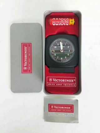 Vintage Victorinox Travel Alarm Clock 35730 Swiss Army Switzerland