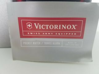 Vintage Victorinox Travel Alarm Clock 35730 Swiss Army Switzerland 5