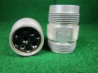 (1) Pl - 112 Connector For Bc - 461 & Rl - 42 Antenna Reel Nos Military