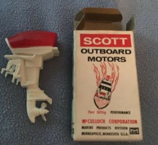 Scott Toy Outboard Boat Motor Plastic Box Perfect Mcculloch Corp
