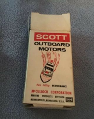 Scott Toy Outboard Boat Motor Plastic Box Perfect McCulloch Corp 2