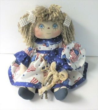 Primitive Raggedy Ann Doll AMERICANA 