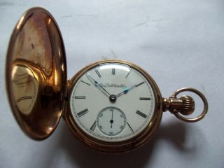 Antique Elgin 18 Size Hunter Case Pocket Watch