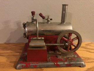 Rare Long Boiler Version Of Vintage Empire Model 62 Live Steam Engine Toy