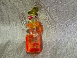 Large Vintage Glass Lamp Button Jack in the Box 302 - A 2