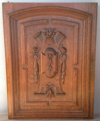 Big Heavy Antique French Wood Furniture Door Early 1900 