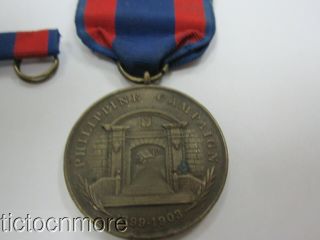 US SPAN - AM 1899 - 1903 NAVY PHILIPPINE CAMPAIGN MEDAL NUMBERED 3241 SPLIT WRAP 4
