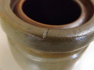 Antique A.  P Donaghho Parkersburg W.  V.  Glazed Stoneware Crock Jar Wax Seal 6