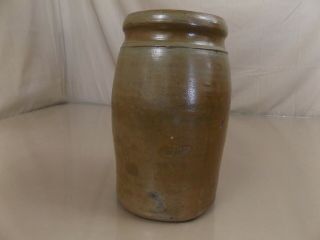 Antique A.  P Donaghho Parkersburg W.  V.  Glazed Stoneware Crock Jar Wax Seal 8