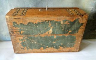 ANTIQUE VICTORIAN WOOD BOX WITH LOVELY INLAID MARQUETRY TURNBRIDGE WARE 8
