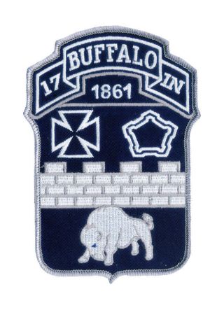 Hook & Loop 17th Infantry Regiment " Buffalo " - Panama - Iraq - Afghanistan Patch