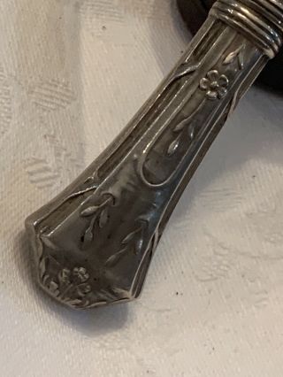 Antique Sterling Silver Art Nouveau Needle Case Etui Holder wonderful Shape 1900 2