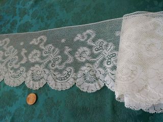 Pretty Antique French Lace Val 2 Yrds,  26 " Victorian Wide Trim