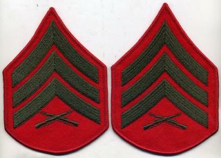 Us Marine Corps Usmc Rank E - 5 Sergeant Chevron Stripe Pair - Male