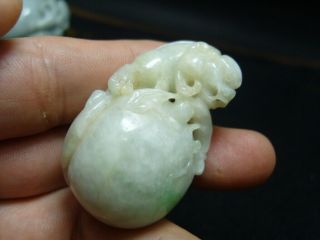 Natural Burma/ Chinese Jade (jadeite) Hand Carved Jade Pendant - See Video 11